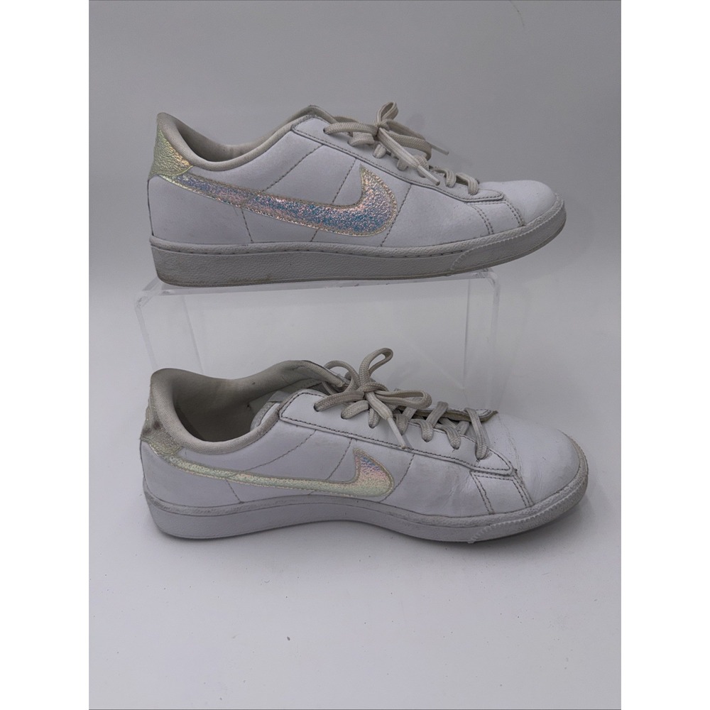 Nike Women Tennis Classic 844940 100‎ Women 8 Shiney Cute  Hologra Sparkle White